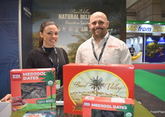 Shayna Telesmanic and David Baxter of Bard Valley Natural Delights are exhibiting at Fruit Attraction for the very first time and have a nice selection of U.S. grown date products on display.