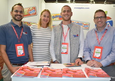 The U.S. Apple Export Council is represented by Brandon Ruppert (Cohen Produce Marketing), Kaari Stannard (Yes! Apples), Zach Cohen (Cohen Produce Marketing), and Todd Sanders (California Apple Commission).