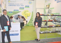 Samir Suresh Sawnt and Manasvi Manral of AVI Global Plast. They manufacture plastic packaging and export it from India.