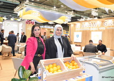 Heba Osman and Habiba Tharwat from Egyptian fruit exporter Nile Fruit