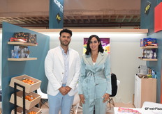 Hicham Chebihi Hassani Salma Keroua from Cap Growers. The Moroccan company introduced persimmons to its catalogue this season.