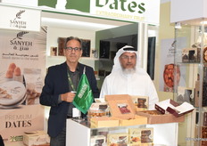 A. Hajjaoui and Abdulrahman Al Nwaisir from the Saudi dates exporter Sanyeh.