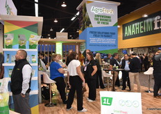 It’s busy at the AgroFresh booth.