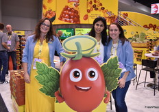 Tobi Paul, Mary Pettis and Tulika Chikersa with NatureSweet.