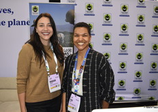 Morgan Vaquerano and Teka Nicholas with Fair Trade USA.