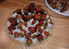 Lots of sampling options on the show floor.