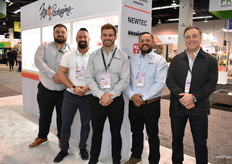 Noah Fox, Michael Bischof, Jacob Fox, Raul Acevedo, and Aaron Fox with Fox Packaging Solutions.