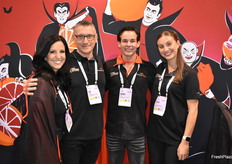 Sandra Fabris, Alf Fabris, Daniel Newport, and Bella Fabris with Pinnacle Fresh.