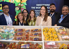Beautiful tropical and exotic fruits on display at the booth of HLB Specialties.