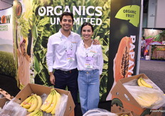 Manuel Emilio Velazquez de Leon and Daniella Velazquez de Leon with Organics Unlimited.