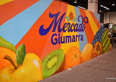 The backwall of Giumarra’s booth contained some beautiful artwork.