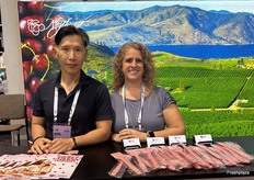 Northwest Cherries’ Keith Hu and Sherry Bernier.