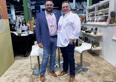 Anthony Garcia of Mission Produce Inc. with his dad, Jesse Garcia of Crystal Valley Foods. 