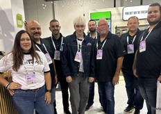 The Del Fresco team with “Cucumber Guy” TikToker Logan Moffitt.