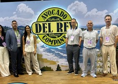 Del Rey Avocado Co.'s Sandra Huerta, Gerardo Huerta, Victoria Cao, Justin Warren and Joseph Jauregui.