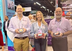 Wish Farms’ Joel Whitehead, Amber Maloney and Jose Saca.