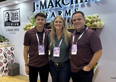 Pedro Hernandez, Jenny McAfee and Marc Marchini of J. Marchini Farms.