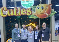 Logan Morey, Robert Rasmussen, Brooke Fraser, Margot Wollenweber and Mark Lindgren get cute at Sun Pacific/Moonlight Companies.