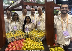 The Freska Produce International LLC lines up behind dragonfruit and mangoes.
