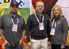 Jose Cardoza, Jason and Brooke Walker of Bybee Produce.