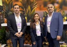 Andreas Ensrud, Tabata Carbajal and Carlos Granda of Chestnut Hill Farms LLC.