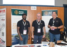 Sathyaraj Pandian, Wim Roosen and Alfonso Labajos from Dutch Plantin, a supplier of coco substrates