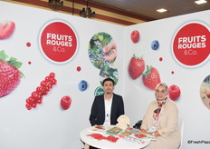 Ayoub Maraoui and Charim Massaoudi from Fruits Rouges & Co., a French soft growing company