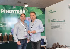 Kim Moller and Michael Revenskjold from Pindstrup, Danish company offering substrates