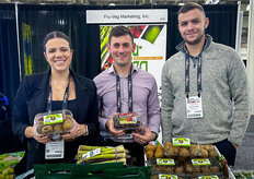 L-R: Ali Dandrea of Fru-Veg with Wylie Schnedl and Joshua Doan of Nuberry Farms.