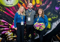 L-R: Ande Manos, Matt Hiltner and Rocio Munoz of Babe Farms, Inc.