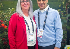 Brenda Briggs of Rice Fruit Company with Michael D'Arrigo of Darrigo New York.