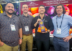 L-R: Carlos Acuna, Brian Polson, Ryan Easter and Kevin Steiner of Mountain View Fruit Sales.