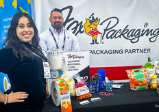 Fox Packaging's Victoria Lopez and Mike Bischof.
