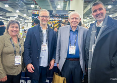 The Canadian Produce Marketing Association (CPMA) team was walking the floor. L-R: Susan Lewis, Steve Bamford, Ray Keenan and Ron Lemaire.