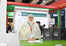 Aichetou Taffa, director of agricultural investment and export promotion at the National Society for Rural Development, supervised the first appearance of the Mauritanian pavilion at Food Africa.