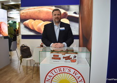 Parker Cooper with Nature’s Way, promoting sweet potatoes from North Carolina.