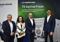 Rafael Gonzalez, Katarzyna Osko, Francesco Petrozziello, and Alexandre Bernard with Thermo King, manufacturer of transport quality control systems.