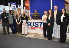 The pavilion of the Southern United States Trade Association, mainly represented by sweet potato growers.