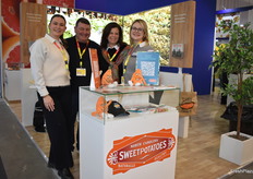 Charlotte Webb, David Colcombe, Michelle Grainger, and Chloe Baker with the North Carolina Sweetpotato Commission.