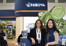 Laura Cosano and Ellen Kim with Fall Creek.