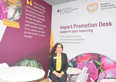 Dorra Zairi, from the Import Promotion Office, supports several Moroccan and Egyptian companies to exhibit at major trade shows.