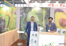 Sushant Wankar and Santosh Kore from Marvel, a Kenyan company exporting a wide range of fruits, vegetables and herbs.