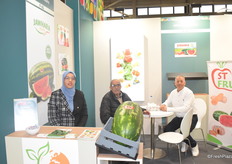 Ilham Rojid, Lahoucine Belkadi and Ismail Tougir from Jawhara Fruits. This Moroccan company grows and exports a wide range of fruits and vegetables in Morocco and Mauritania, with a special attention to watermelons.
