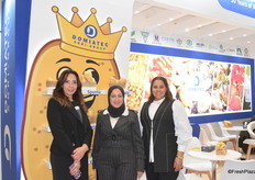 Marwa Saleh, Ola Sami and Soad Karem from Domiatec, the leading potato seeds importer in Egypt.