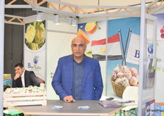 Nasser Makled, general manager of Blue Valley, exports garlic, sweet potatoes, oranges and strawberries from Egypt.