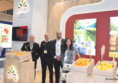 Mohamed Hussein and Enmaa's team, fresh produce exporters from Egypt. The company is part of the giant Juhayna for Food Industries.