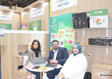 Mary Shakour, Shehab El-Sayed Mohamed, and Omnia Abdelmajid from the Egyptian company Wadi Food.
