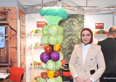 Yasmine Adel, export specialist at Max Mark, an Egyptian company growing and exporting vegetables and greens.