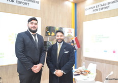 Omar Hisham and Youssef Yasser from the Egyptian citrus grower and exporter El-Nour Establishment.