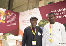 Amadou Ndiaye Seck and Modou Faye from A.N.S Inter-Export, a Senegalese company specializing in the fresh mango industry.